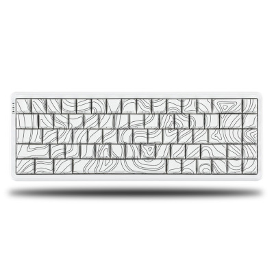 Ajazz AK680 MAX HE - Max White Topography